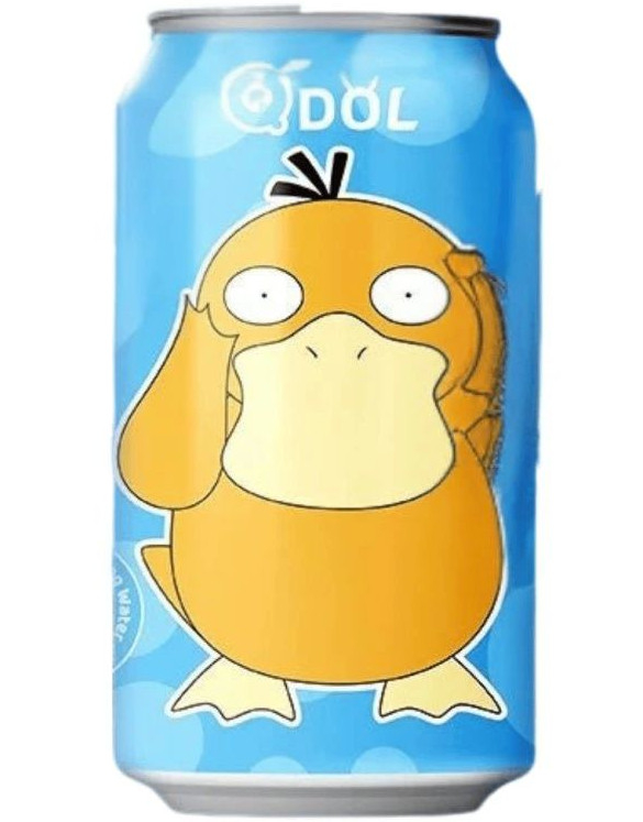 Pokemon Psyduck Tangerine Sparkling Water - Kullsyrevann med Tangerinsmak 330 ml (Asia Import)