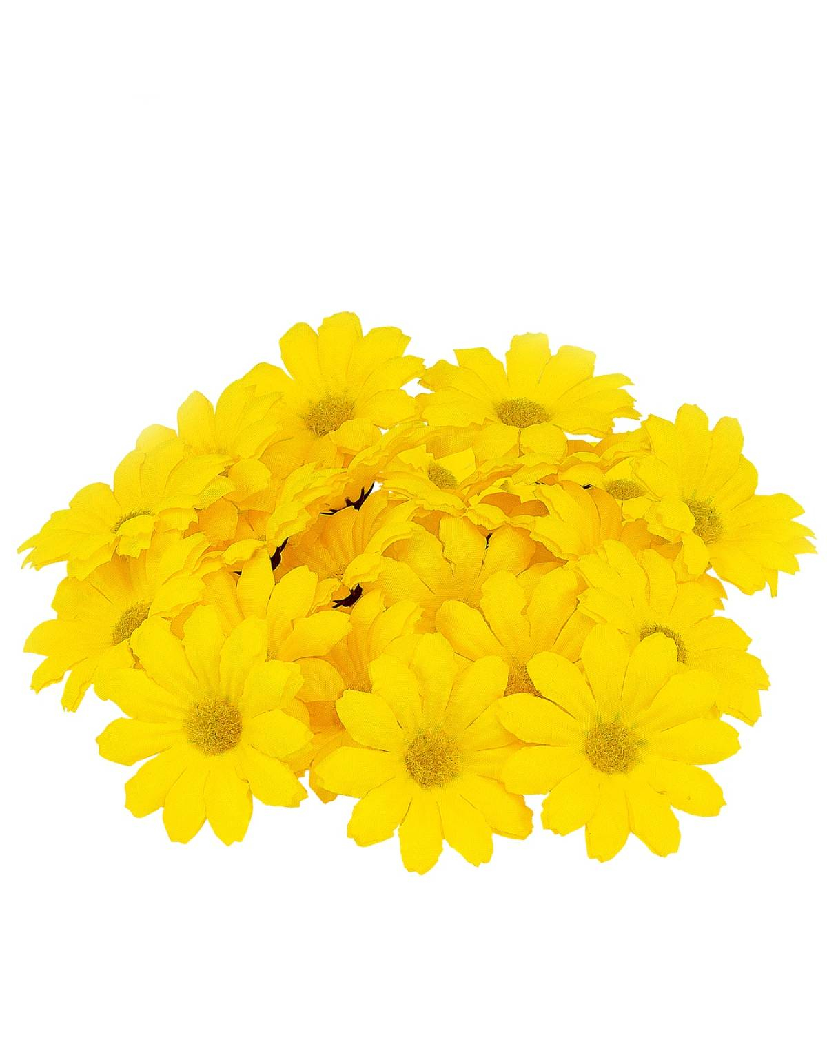 20 stk Gule Dekorasjonsblomster