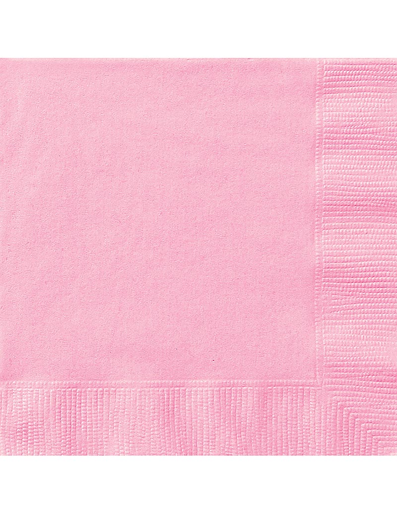 50 stk Lys Rosa Servietter 33x33 cm