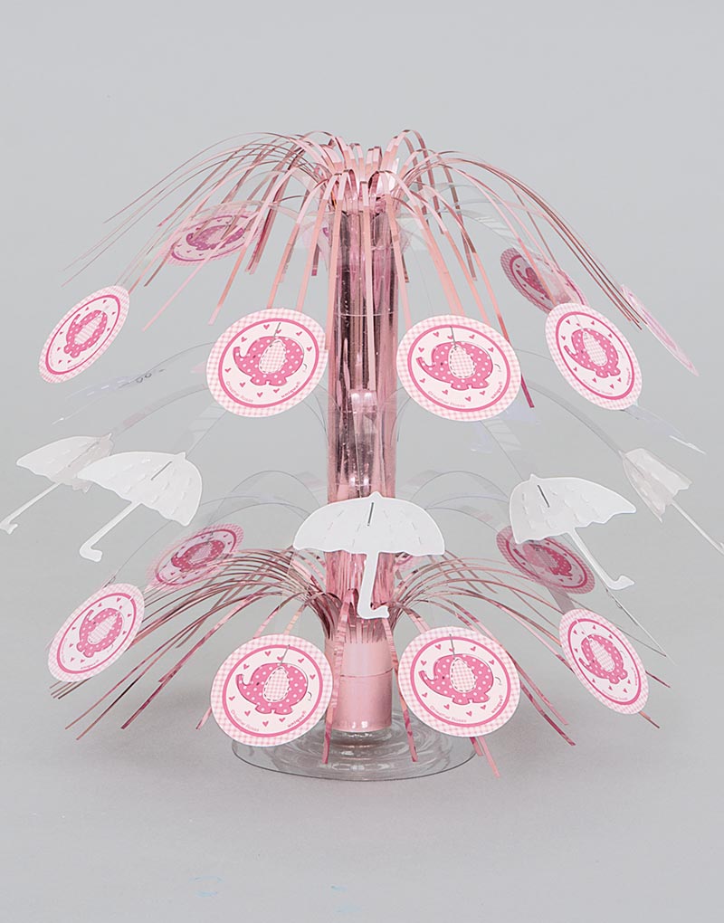 Borddekorasjon 21,5 cm - Babyshower Pink Elephant