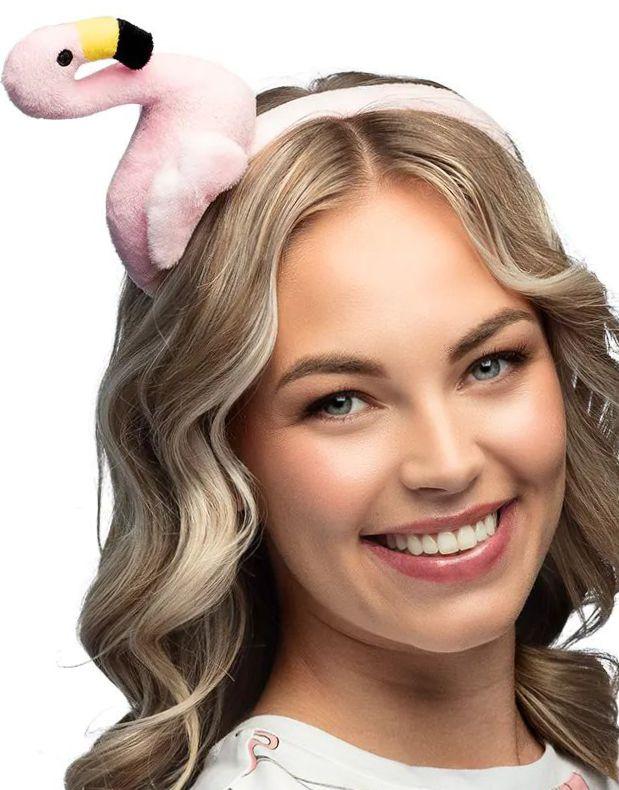 Rosa Hårbøyle med Flamingo