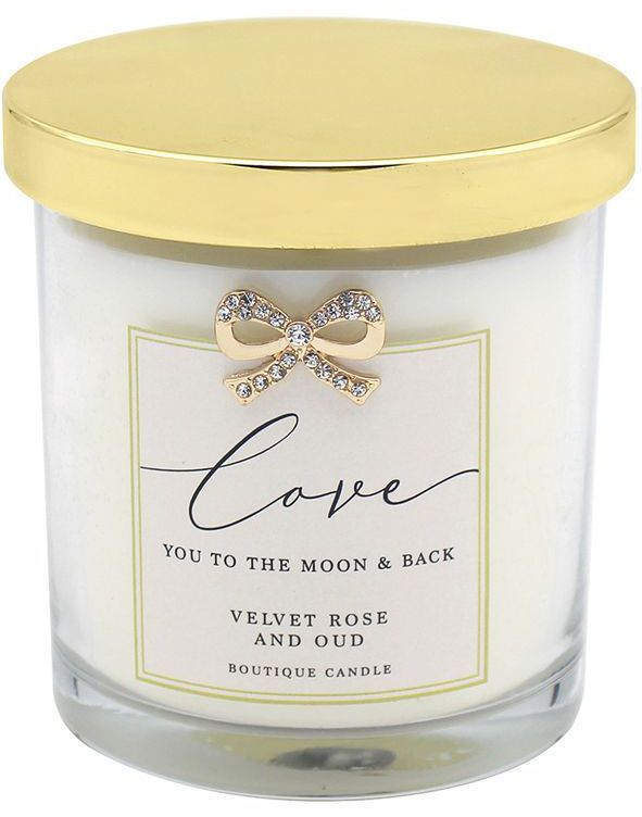 Love You - Duftlys i Glasskrukke med Velvet Rose & Oud