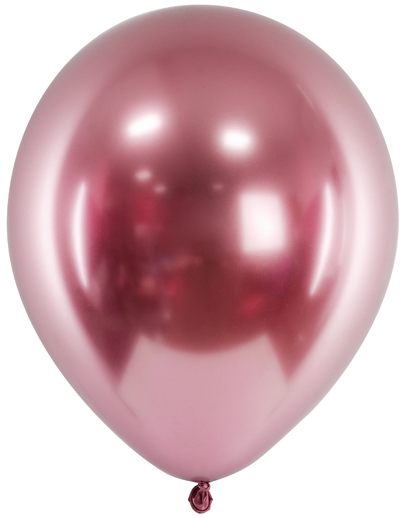 50 stk 30 cm - Rose Gullfargede Glossy Mirror Ballonger