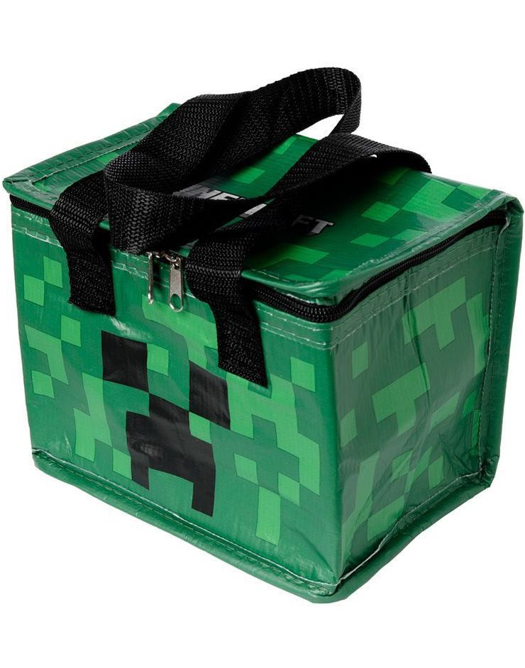 Minecraft Creeper Lunsjbag / Kjølebag 16x21 cm