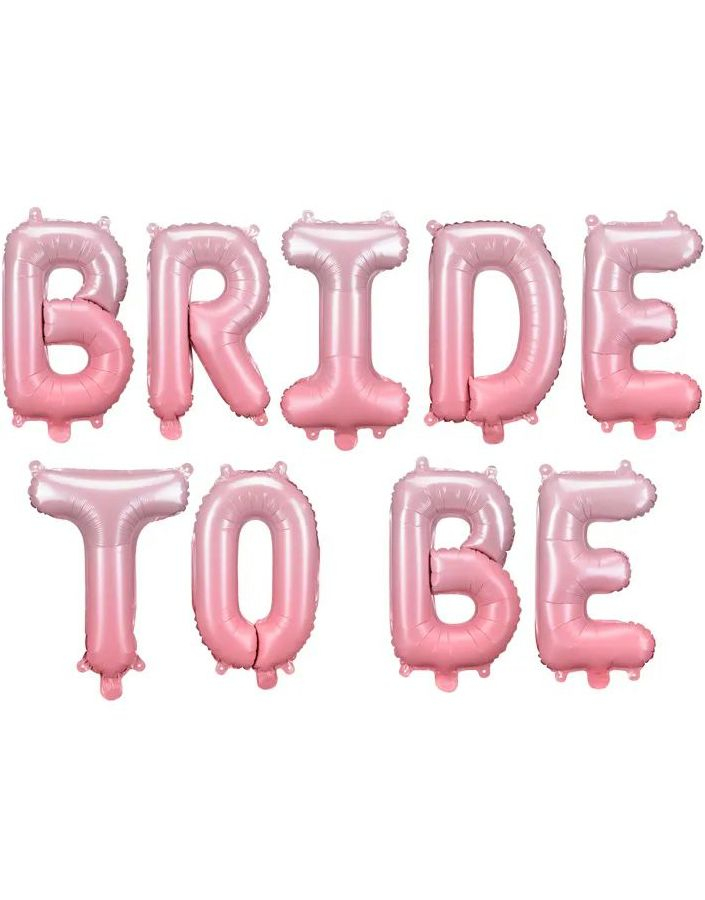 Bride to Be- Rosa Ballong-Banner 350x45 cm