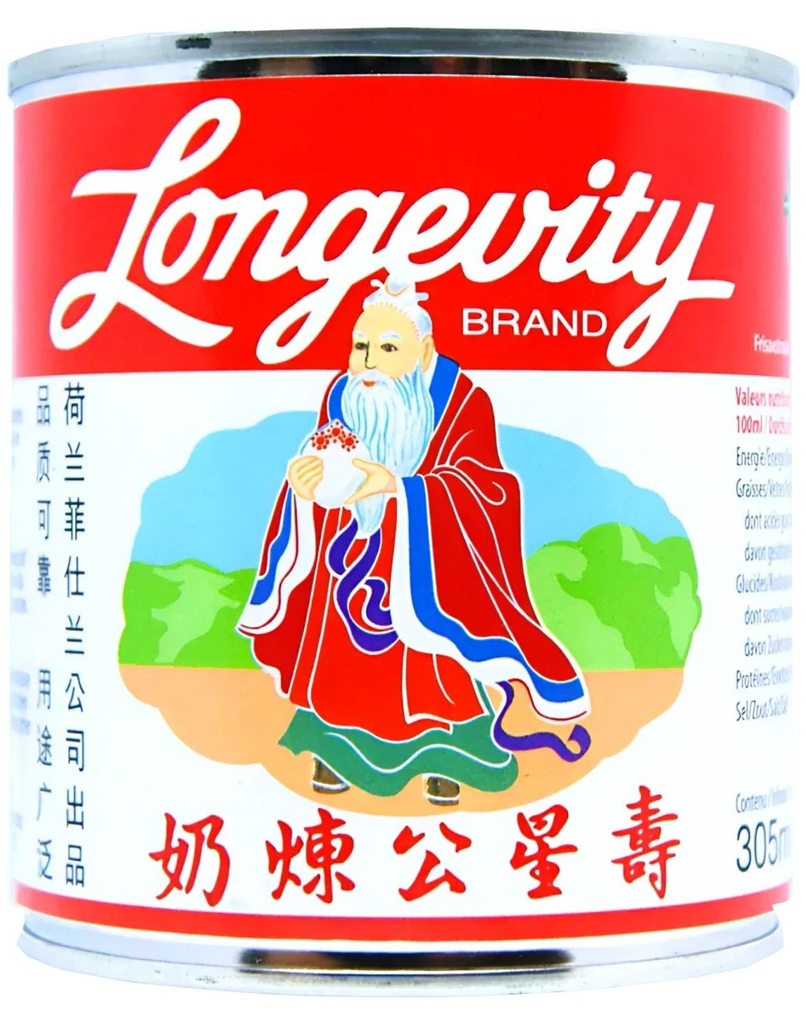 LONGEVITY Sweetened Condensed Milk - Søtnet Kondensert Melk 397 gram (Vietnam)