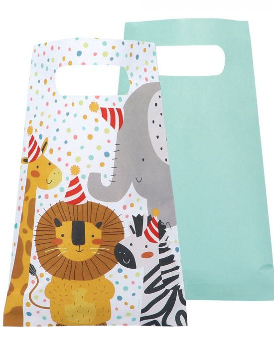 10 stk Safari Godteposer - Safari Animals