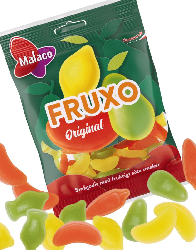 Fruxo Original - Fruktformede Godteribiter med Fruktsmak 95 gram