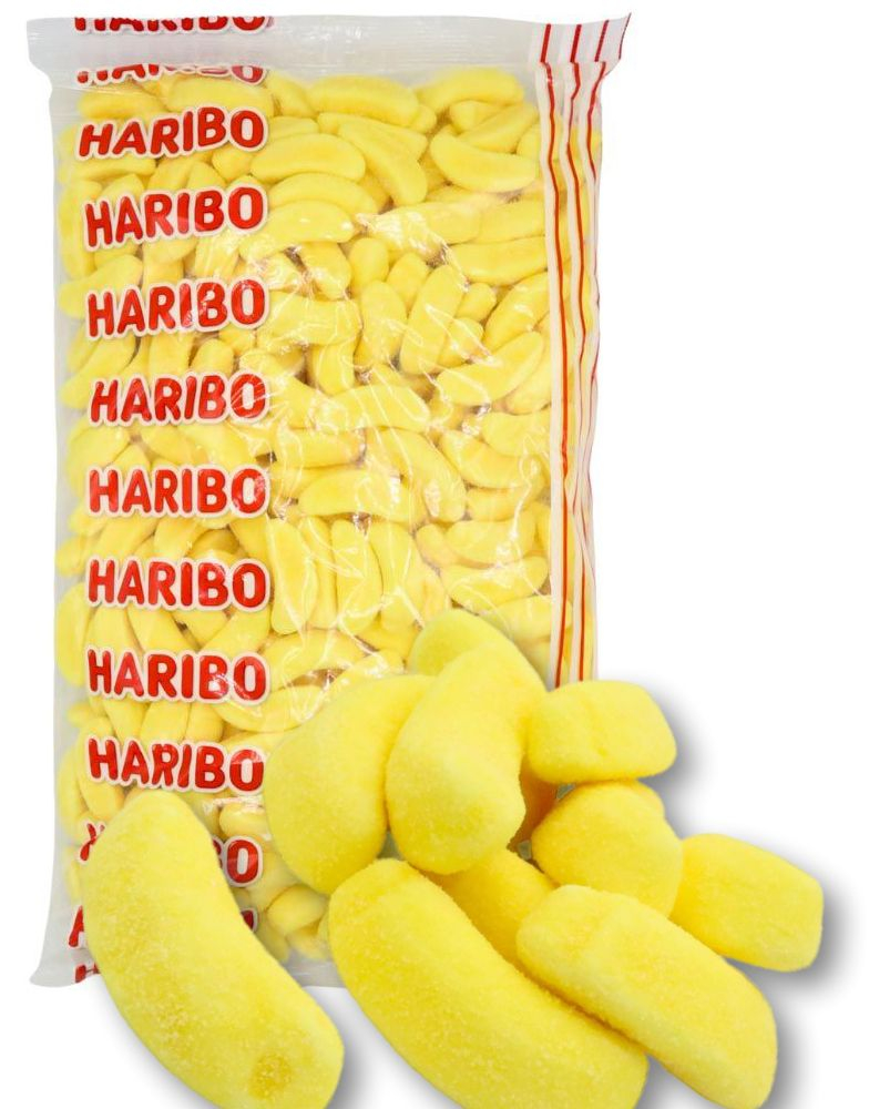 1,5 kg Stor pose med Haribo Skum Bananer
