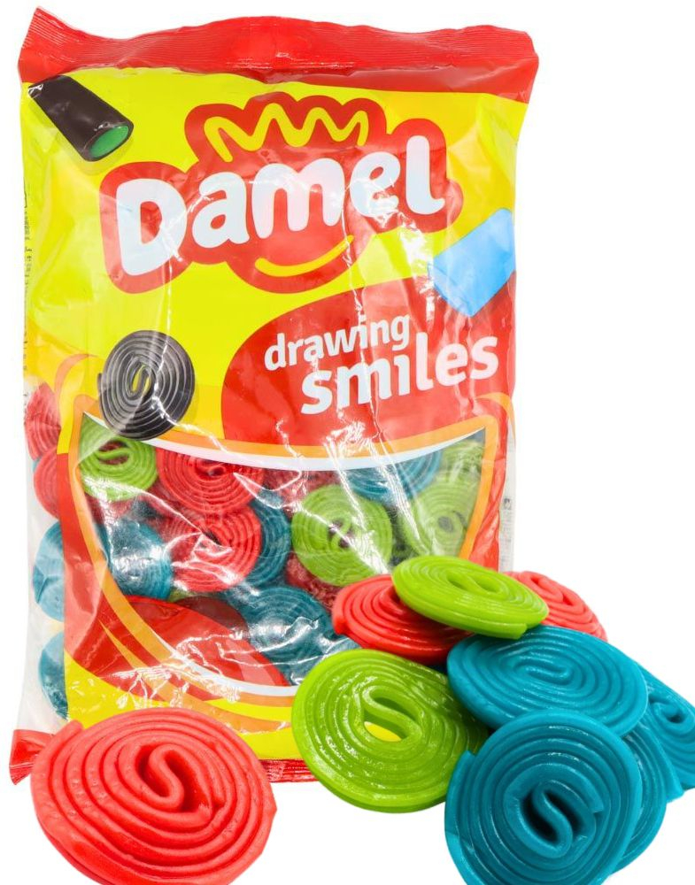 1 kg Damel Fruit Wheels - Vingummi med Fruktsmaker