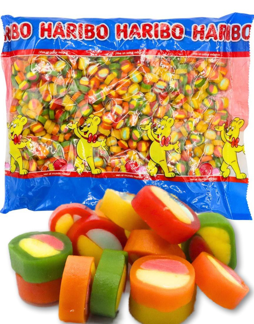 1 kg Haribo Pico-Balla - Fruktsmakende Vingummibiter med Fyll