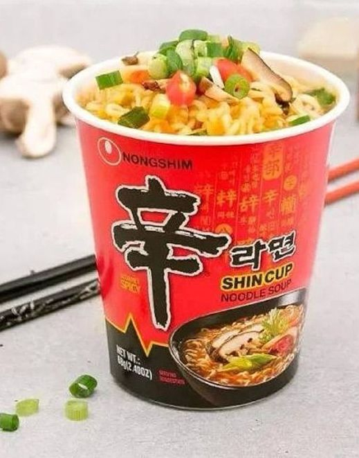 Nongshim Shin Gourmet Spicy Noodle Cup 68 gram (Korea Import)
