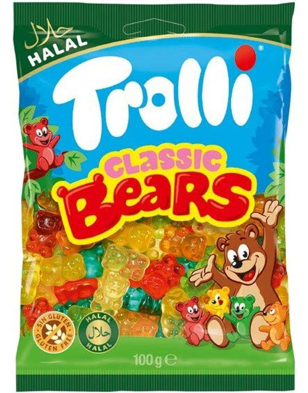 Trolli Classic Bears - Gummibjørner 100 gram