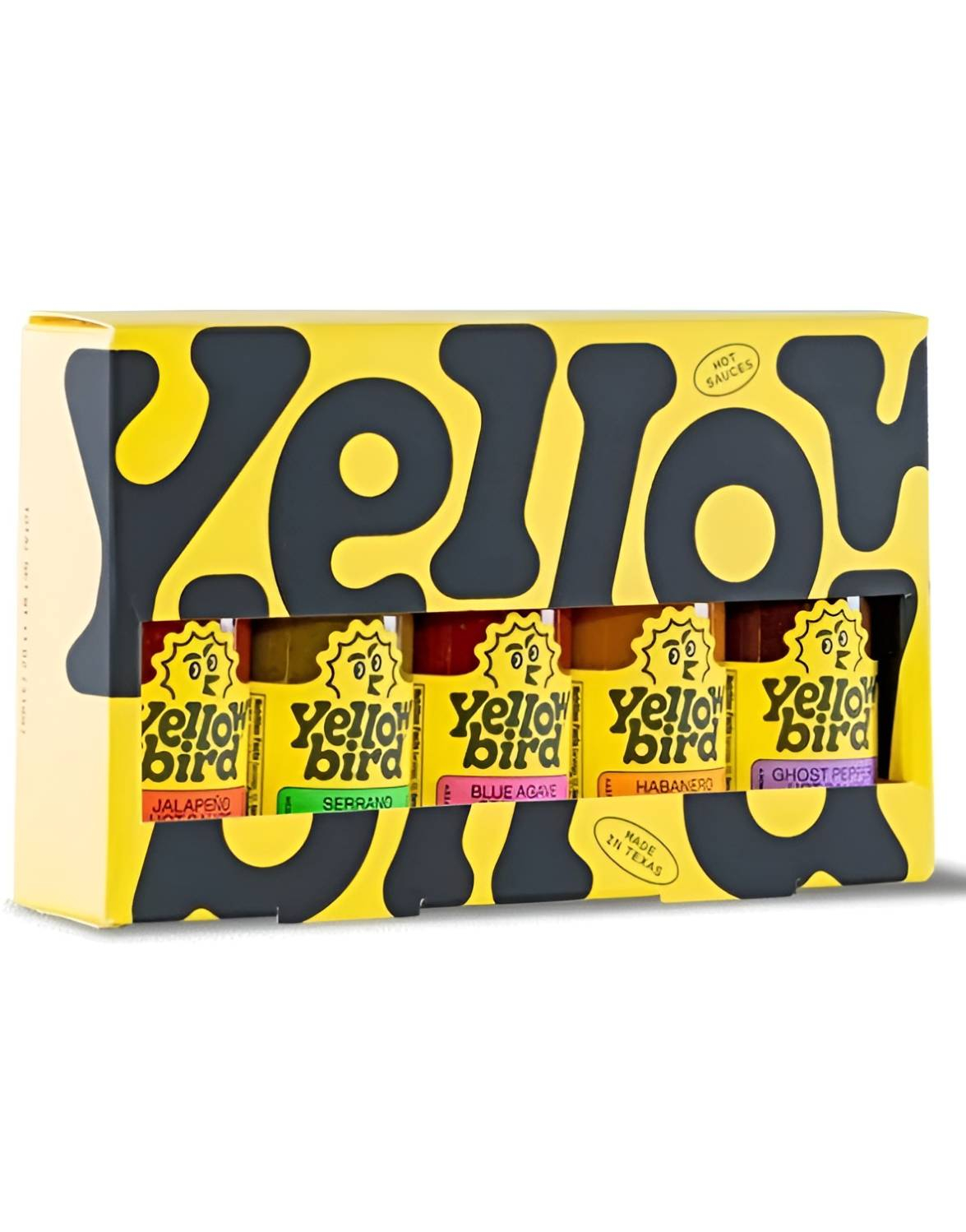 Yellowbird Mini Hot Sauce Gift Set - Forskjellige Sterke Sauser i Gavepakke 310 gram (USA Import)