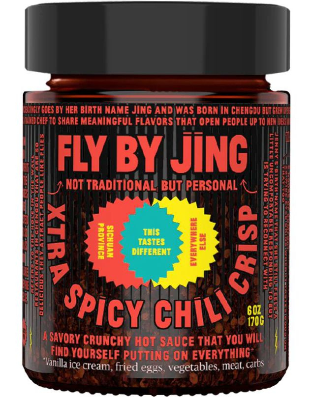 Fly By Jing Xtra Spicy Chili Crisp - PREMIUM Smakfull Chrunchy Ekstra Sterk Chilisaus 170 gram (USA)