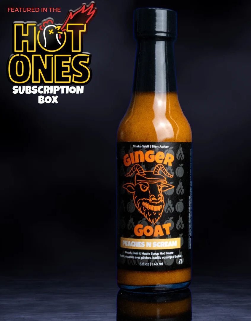 Ginger Goat Peaches n Scream - Peach Basil & Maple Syrup Hot Sauce - 148 ml
