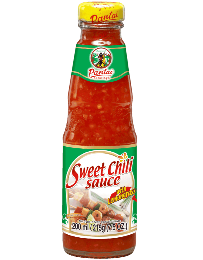 Pantai Sweet Chili Sauce with Lemongrass - Søt Chilisaus med Sitrongress 200 ml (Thailand)