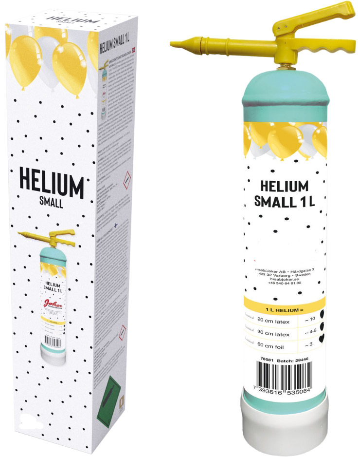 Liten Helium (Tank/flaske) til ca 10 stk 20 cm Ballonger