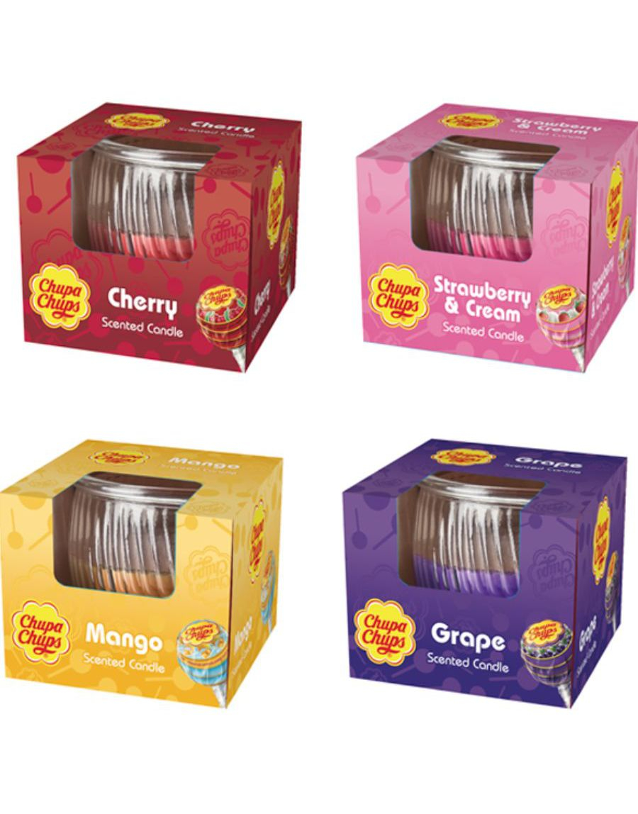 8 stk Chupa Chups Assorterte Duftlys
