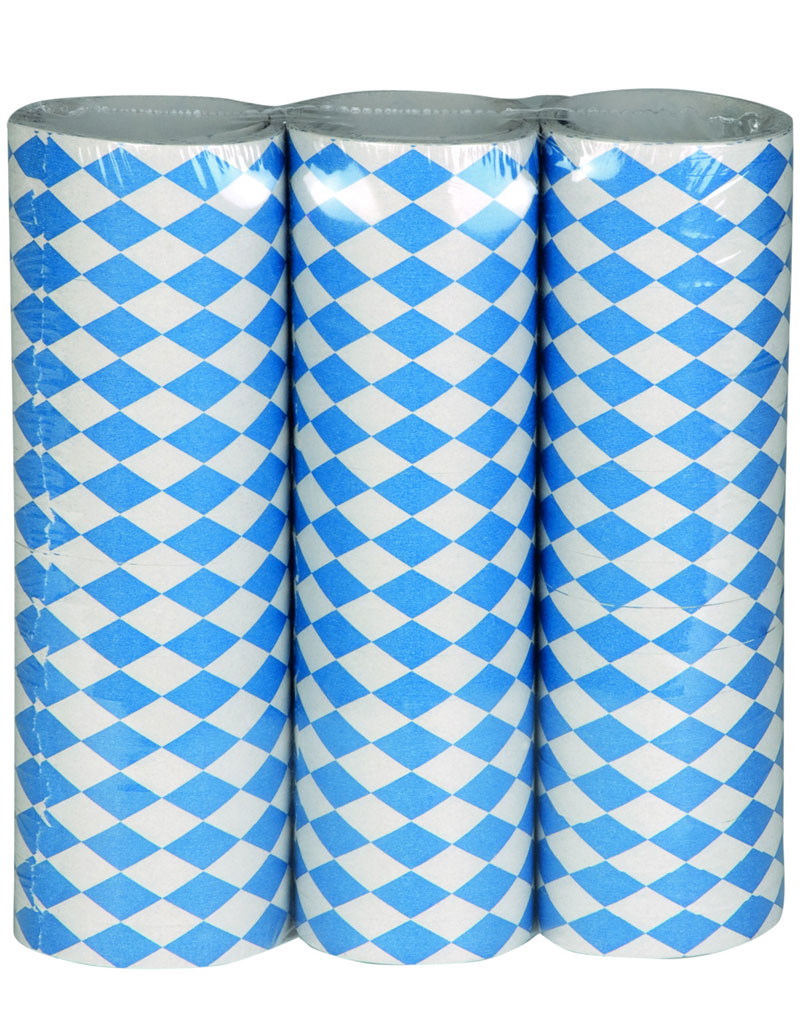 Oktoberfest Serpentinbånd 3 stk - 4 Meter- Beer Party