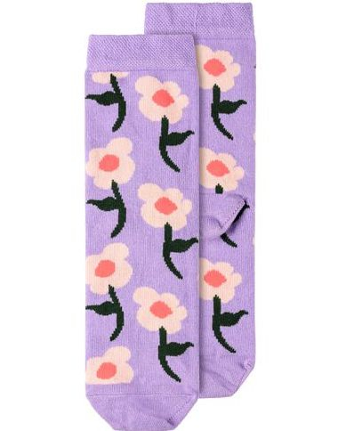 Lilla Sokker med Blomster til Barn - Strl 31-34