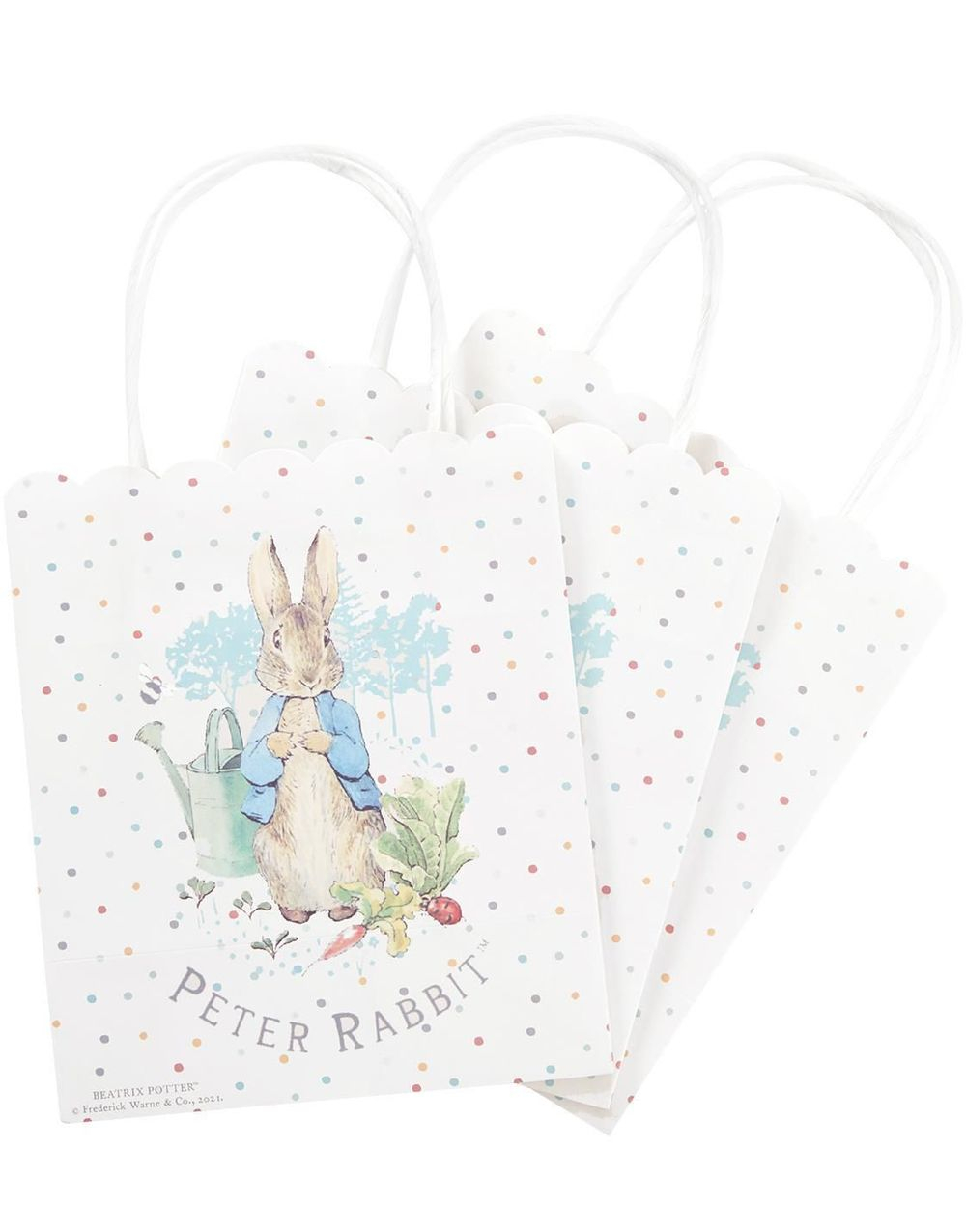 6 stk Peter Rabbit Godteposer/Partybags - Lisensiert