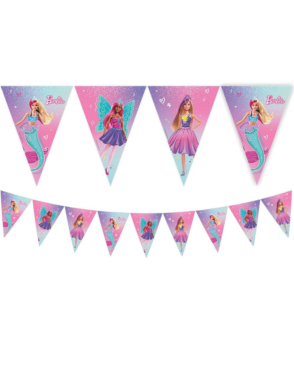 Barbie Vimpelbanner i Papir 2,3 meter