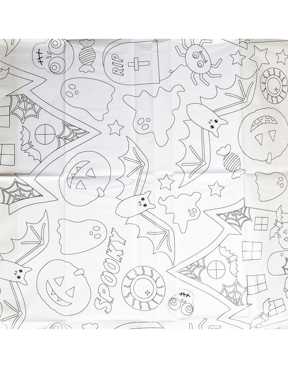 Fargelegging Bordduk med Halloween Tema 160x80 cm