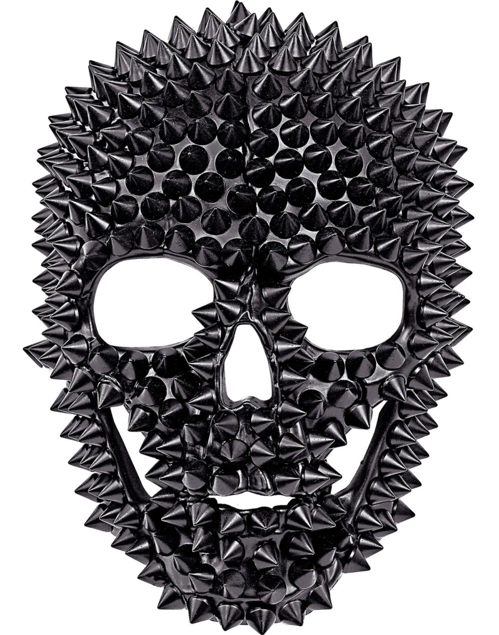 Svart Piggete Hodeskalle Ansiktsmaske