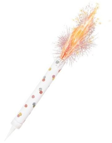 3 stk Hvit og Rosegull Kakefakkel