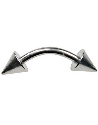 Silver Basic Spike Øyenbrynspiercing