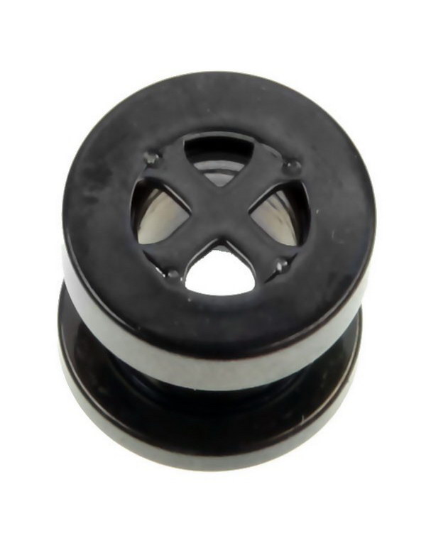 Ridderkors - Svart Piercing Tunnel