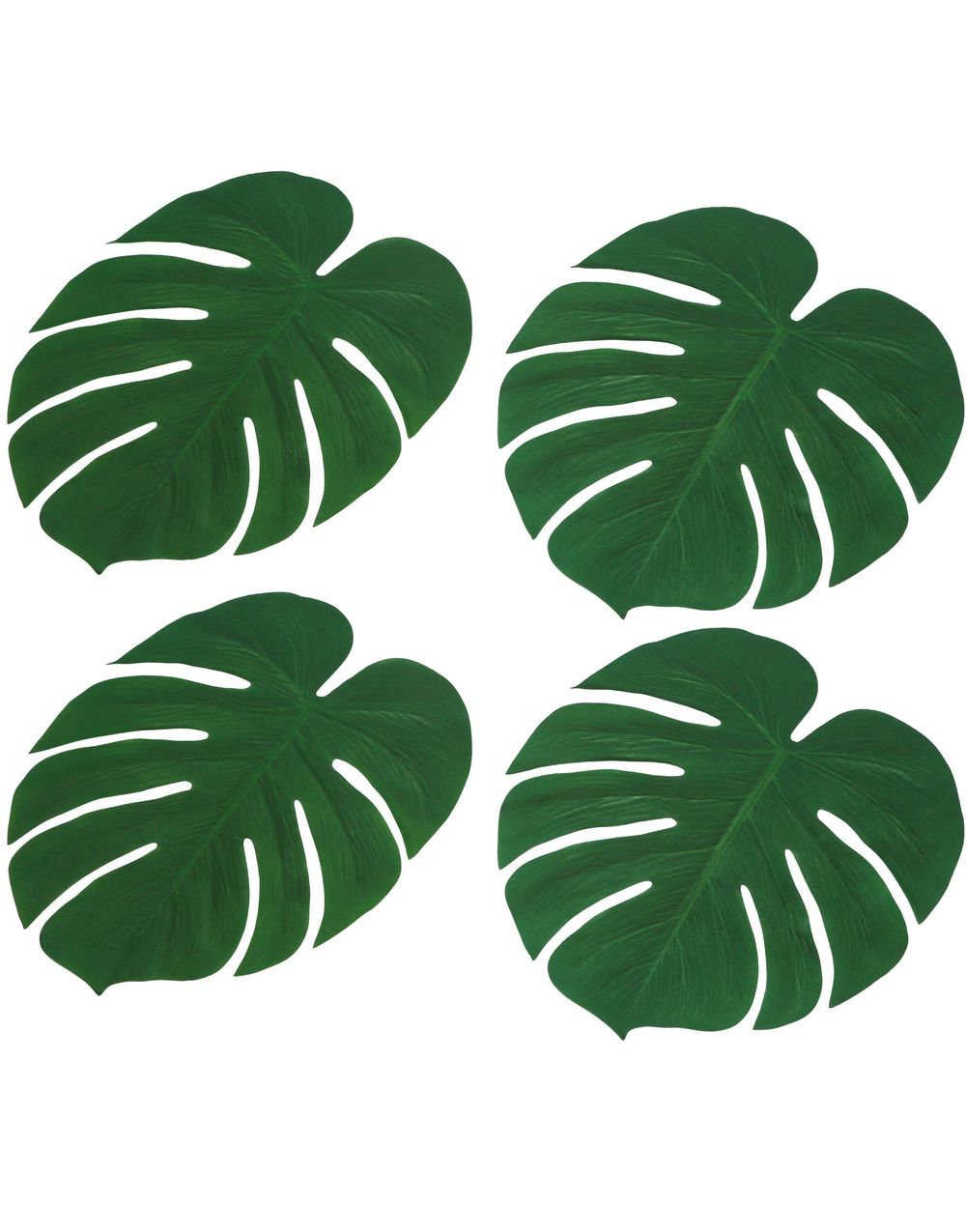 4 stk Palme Blader 34x30 cm