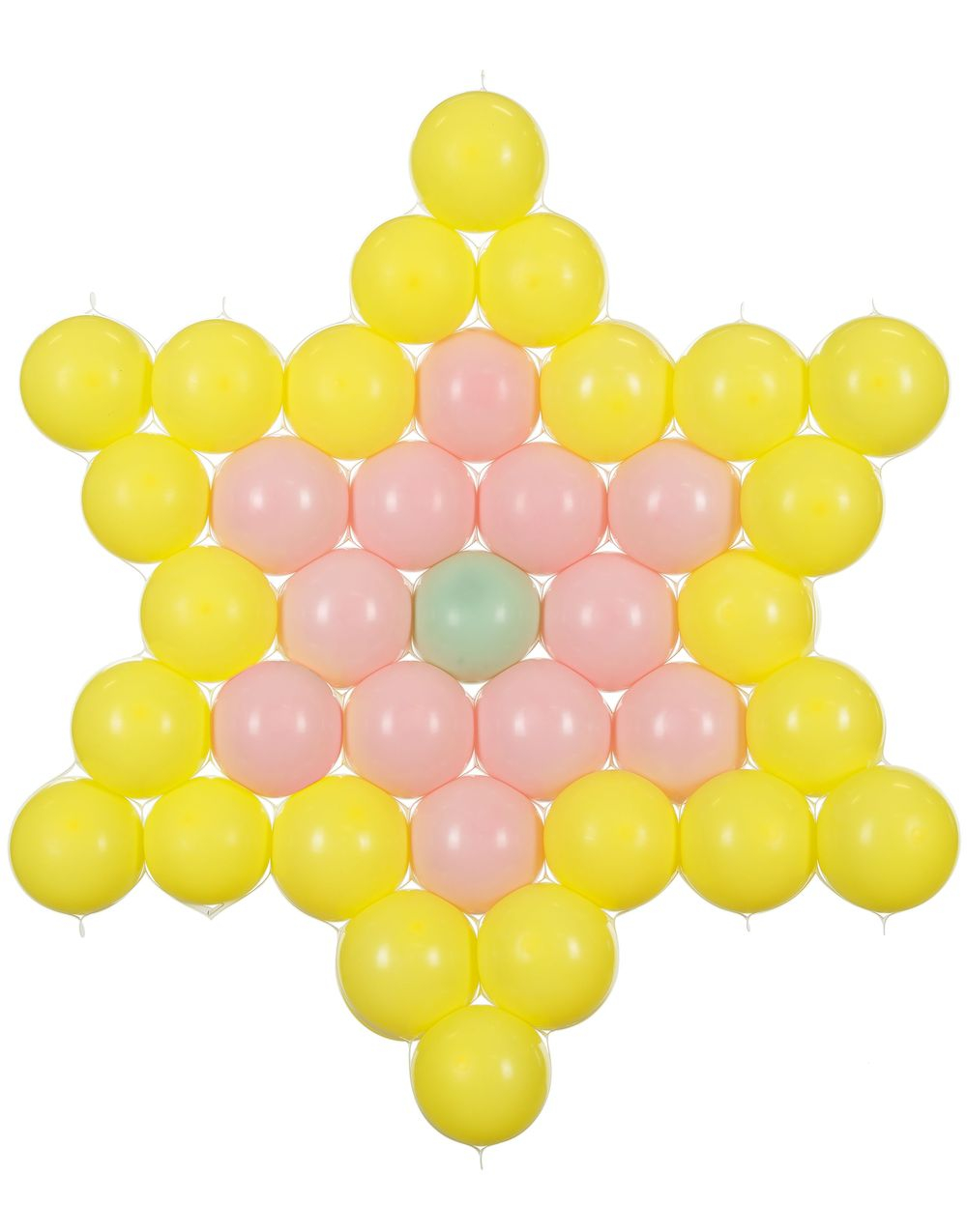 Stjerneform for Ballonger 63x68 cm (uten Ballonger)