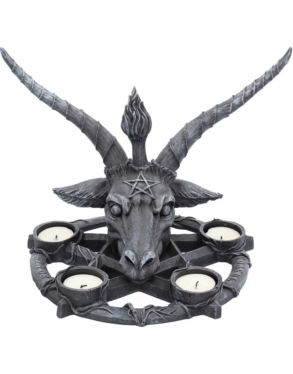 Bilde av Baphomet Pentagram Telysholder 27 Cm