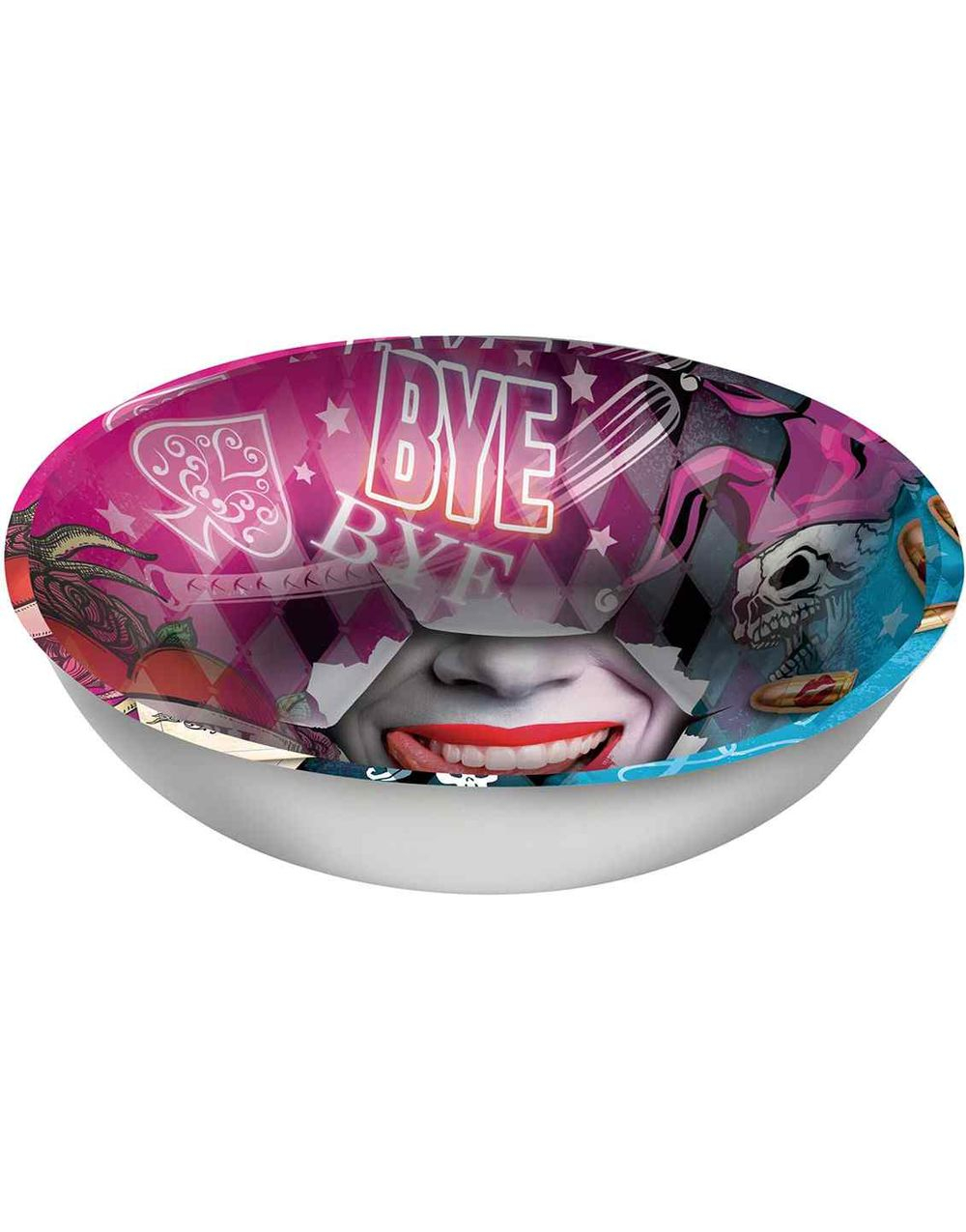 Dangerous Girl - Harley Quinn Inspirert Skål i Hardplast - 31,5x5,5 cm
