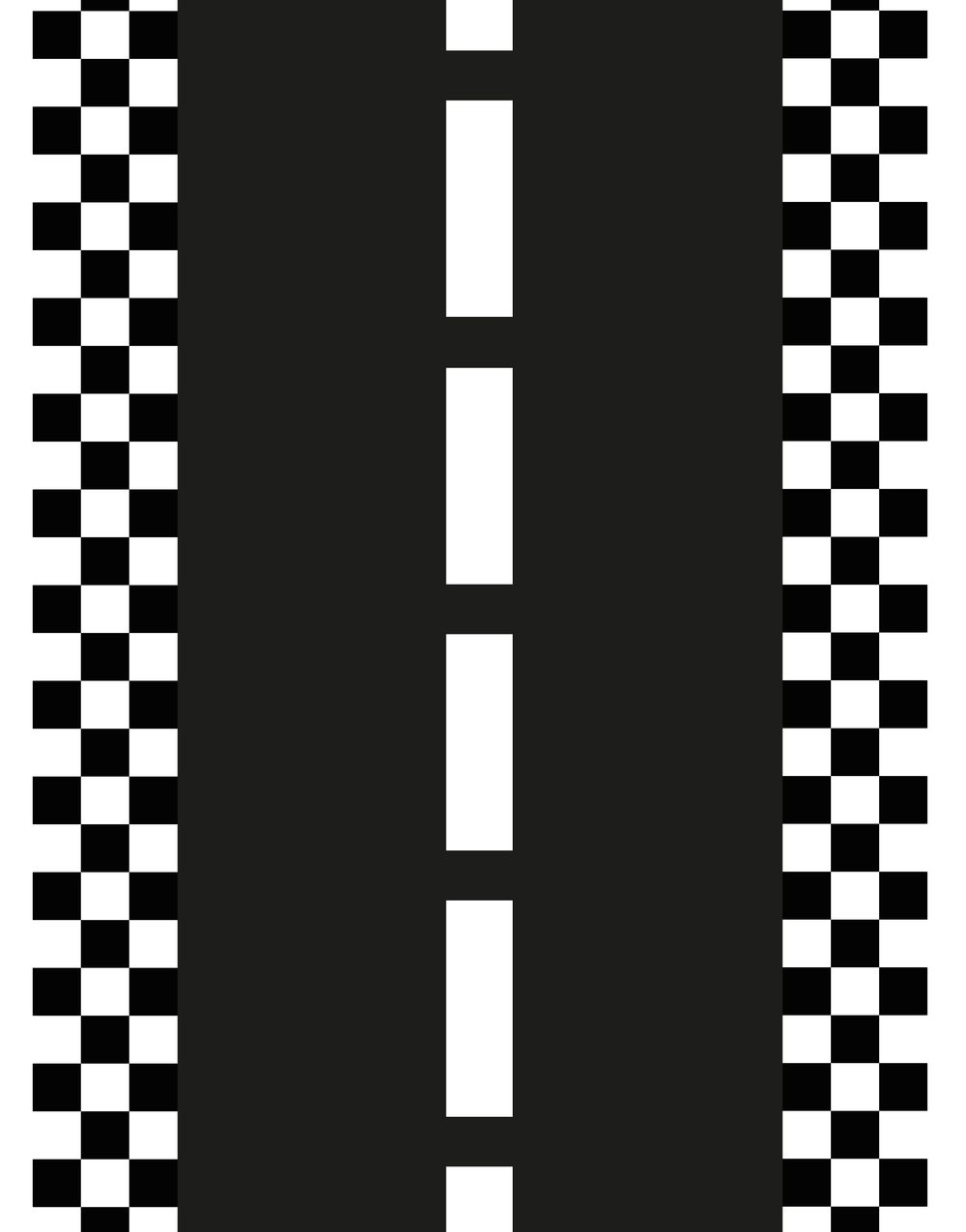 Bordløper - Racerbane 40 cm x 5 meter