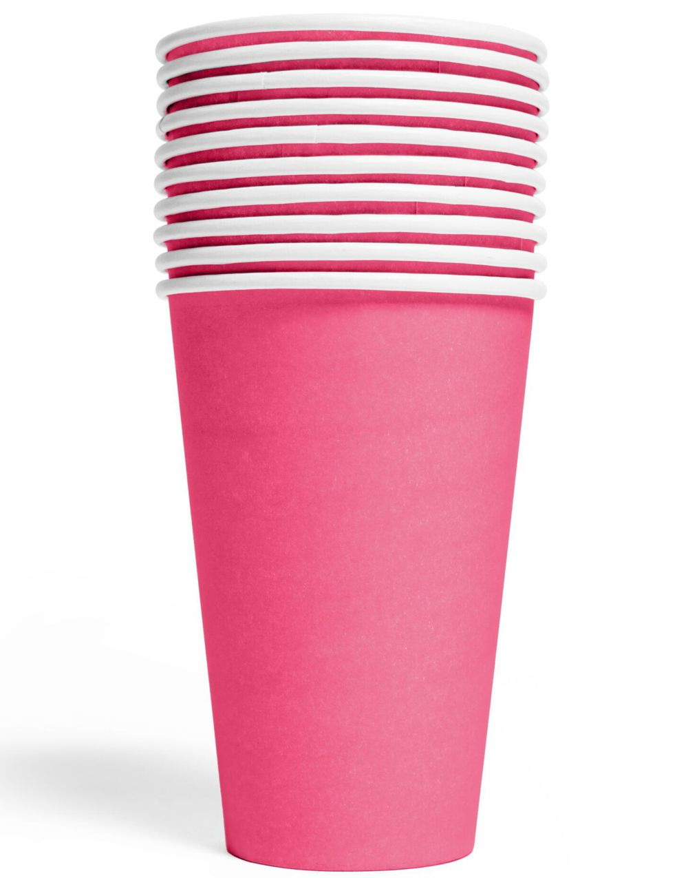 Bilde av 10 Stk Hot Pink Pappkrus 350 Ml