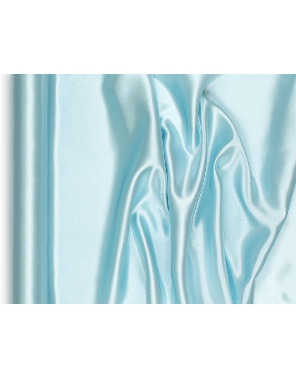 Tåkeblå/Lys Blå Bordløper i Satin - 36 cm x 9 meter