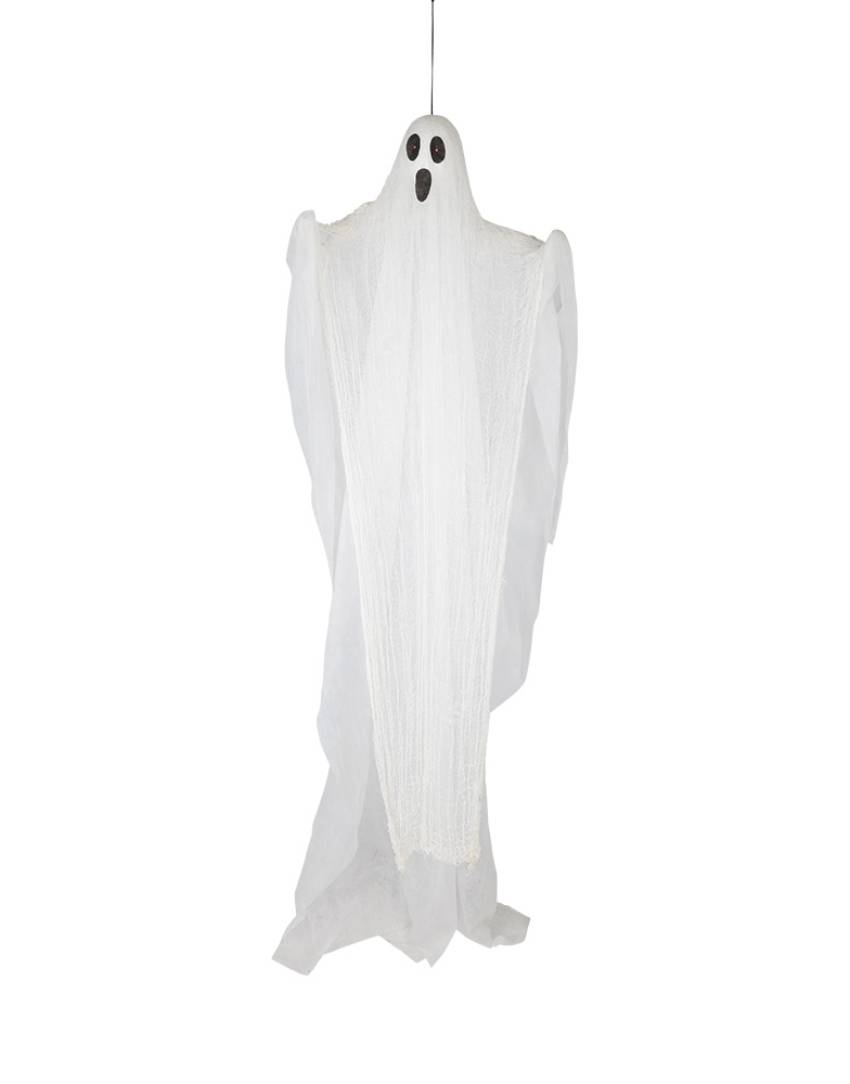 Hengende Spøkelse Dekorasjon med Lysende Øyne - 215 cm