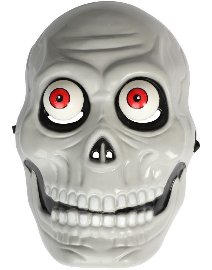 Smilende Skjelettmaske med Bevegelige Øyne