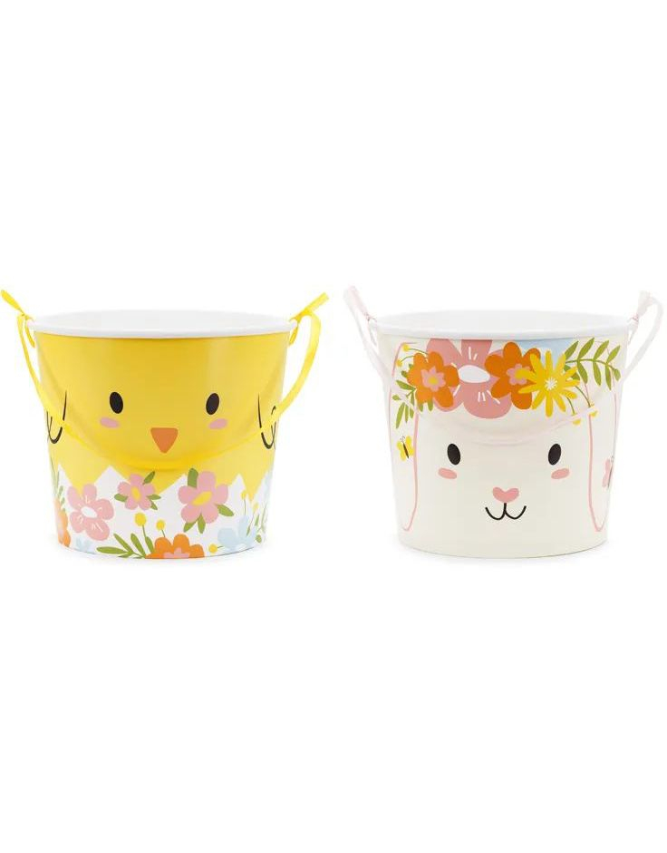 2 stk Store Godtebøtter med Påsketema