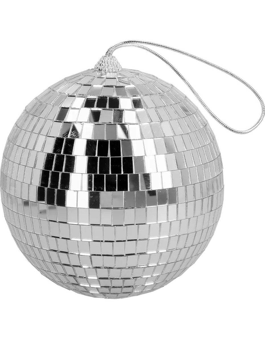 Discokule Sølvfarget 15 cm