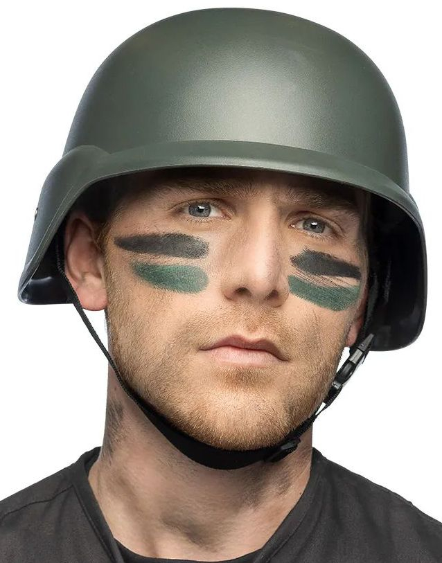 Soldathjelm - Grønn