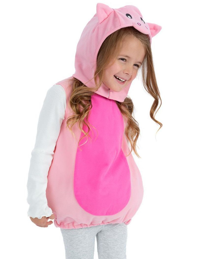 Rosa Gris Kostyme med Hette til Barn