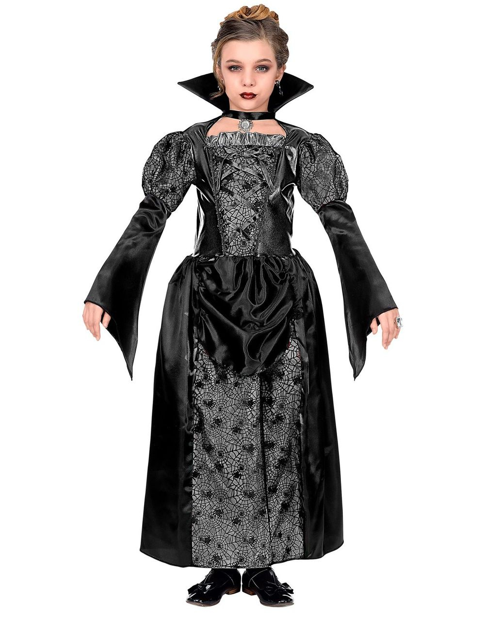 Gotisk Vampyr Kostymekjole til Barn