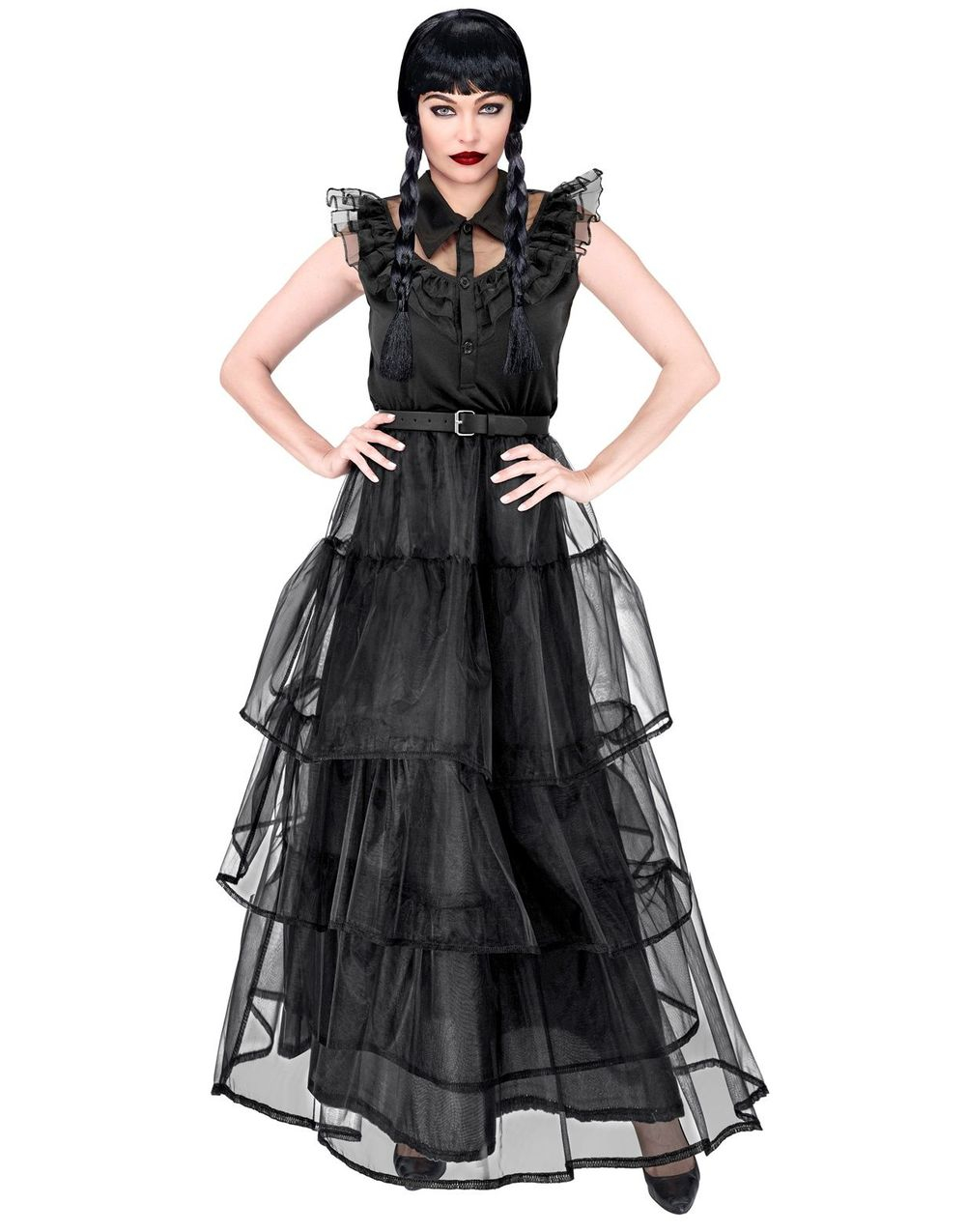 Dark Girl - Wednesday Inspirert Kostyme til Dame