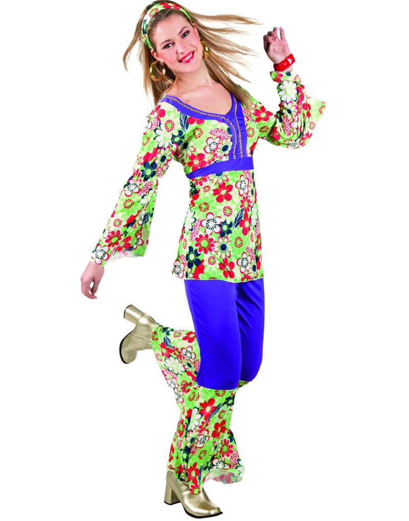 Festive Flower Girl - Hippiekostyme til Dame - Onesize Small/Medium