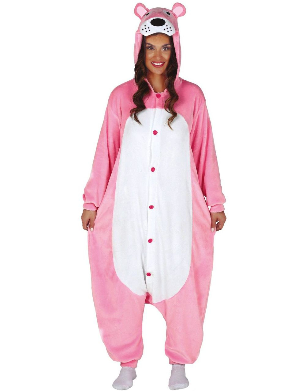 Rosa Panter Jumpsuit Kostyme - Onesize