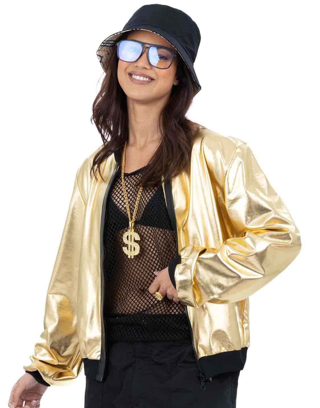Unisex Gullfarget 90's Kostymejakke
